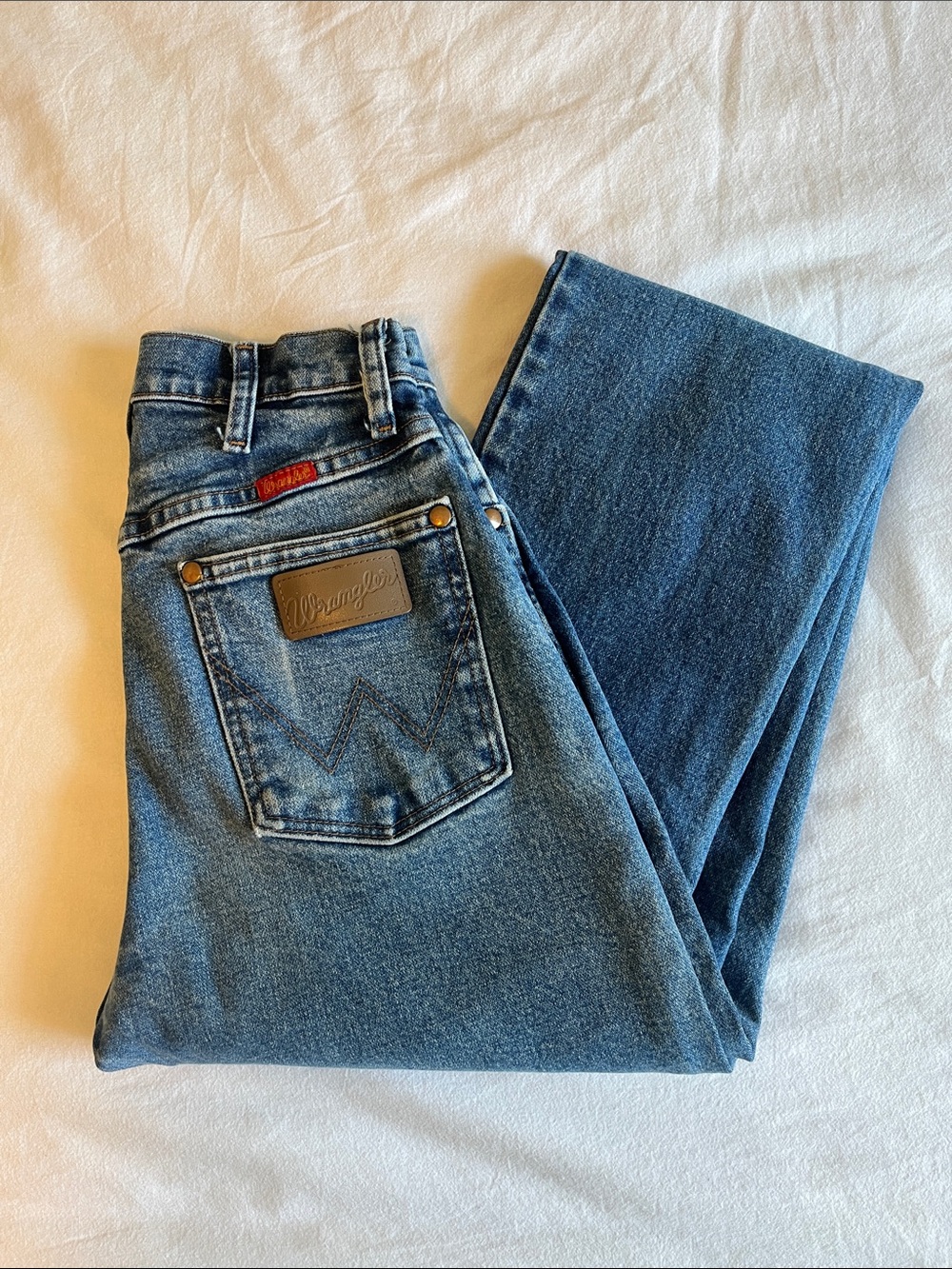 Wrangler Medium Blue Straight-Leg Jeans